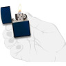Zippo 29692 — матовая синяя зажигалка с якорем
